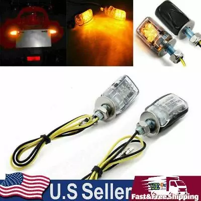 LED Black Micro Mini Tiny Small Indicators Turn Signals Motorcycle MotorBike USA • $11.79