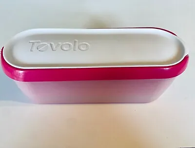 Tovolo Glide - A-Scoop Non-Slip Base Insulated Ice Cream Tub Hot Pink And White • £12.16