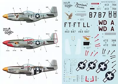 EAGLECALS DECAL 1/48 P-51D Mustang 335th FS 4th FG 354th FG 361st FG (USAAF) • £10.99