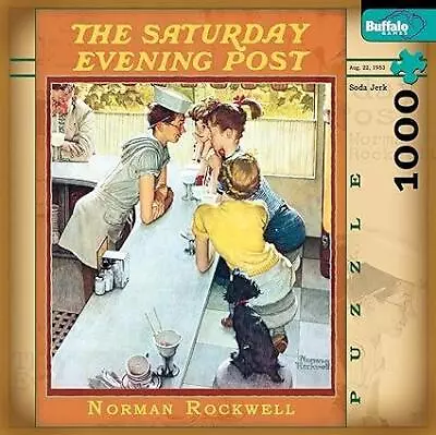 Older Buffalo Games Puzzle; Soda Jerk By Norman Rockwell; 1026 Pieces; #1081 • $8.95