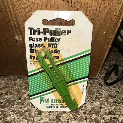 LittleFuse Inc. 0970238P Tri Fuse Puller For Glass ATO & Mini Blade Fuses Green • $8