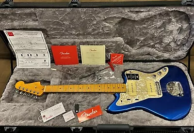 Fender American Ultra Jazzmaster Maple Fingerboard Cobra Blue Made 2021 • $3995