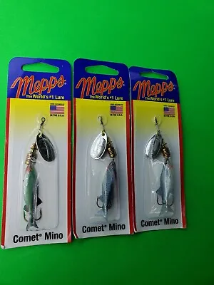$17.95 • Buy (Lot Of 3) Mepps Comet Mino Spinner Fishing Lures - Size 1/6 Oz. - Spinners