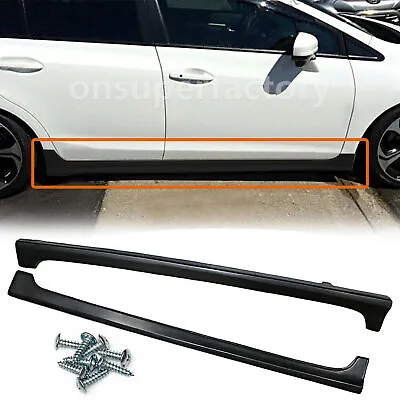 For 12-15 Honda Civic 9th GEN 4Dr 4-Door Sedans JDM Modulo Style Side Skirts RR • $84.90