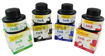 £4.99 • Buy Calligraphy Ink Bottle Fountain Pen Ink  60.0ml Black Blue Green By Senshi Japan