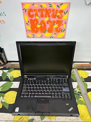 🍋 Lenovo Thinkpad T61 Black FOR REPAIRS FOR PARTS Think Pad Computer Laptop 🍊 • $28.50