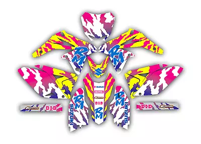 $149.99 • Buy 2005 - 2020 RM 85 GRAPHICS SUZUKI RetrO: MAGETA / YELLOW WHITE DECAL KIT 
