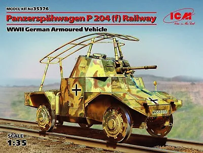 ICM 1/35 Panzerspähwagen P 204 (f) Railway Armoured Vehicle # 35376 • £31.90