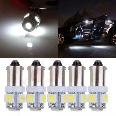 5x Ultra White T11 BA9S-5SMD H6W 1985 1445 LED Interior Dome Light Bulb Lamps • $7.98