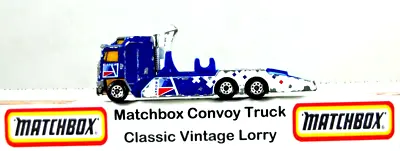 Matchbox CONVOY KENWORTH CABOVER RACING / VEHICLE TRANSPORT Truck In ARROWS Logo • £11.11