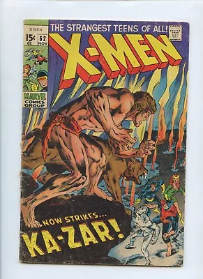 X-Men #62 1969 (GD- 1.8)(Cover Detached Bottom Staple) • $15