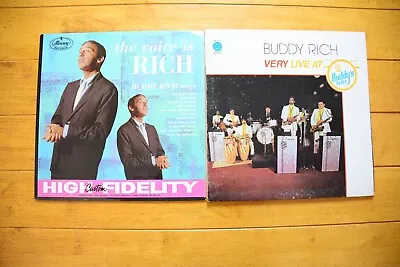 Buddy Rich Lp Lot Very Live At Buddys Place The Voice Is Rich Vg+ Jazz [84] • $21.99