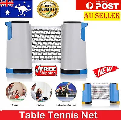 Instant Table Tennis Set Portable Turn Table Into Ping Pong Net 2 Paddles Balls • $20.99