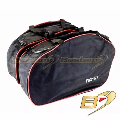 Victory Cross Roads Cross Country Saddlebag Liner Bag Liners With Red Piping • $63.71