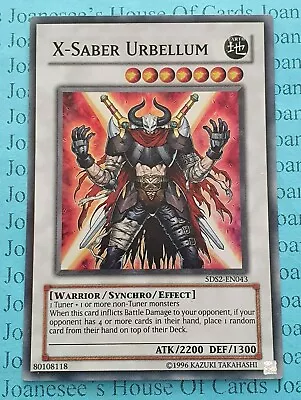 X-Saber Urbellum 5DS2-EN043 Super Rare Yu-Gi-Oh Card (U) New • $4.04