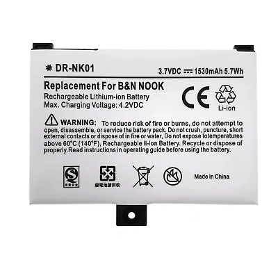 1530mAh Battery BNRB454261 BNRB1530 Nook Classic BNRV100 BNRZ100 • $20