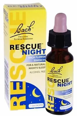 £6.29 • Buy Bach Oral Drops Rescue Night Deep Sleep Insomnia Stress Anxiety Calming 10ml