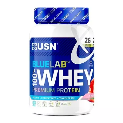 £25 • Buy USN Blue Lab Whey Premium Protein, Strawberry 908g