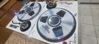 Pair Of White Technics SL-1200 MK2 Custom DJ Turntables • $1399