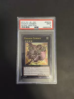 Yugioh PSA 9 Gagaga Cowboy AP05-EN002 Ultimate Rare MINT • $99.99