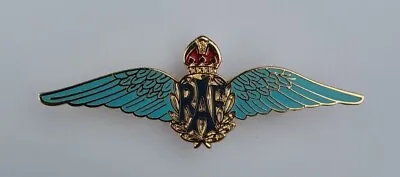 Raf Royal Air Force Sweetheart Wings Blue Enamel Brooch Pin Badge ~ Mod Approved • £9.95