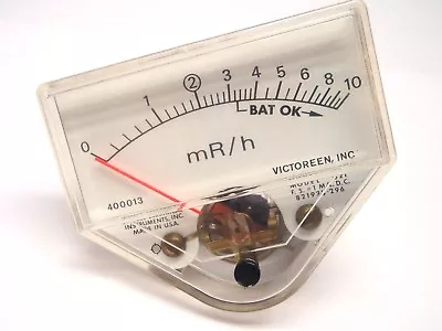 Victoreen 82T MR/h Jewel Electric 400013 Geiger Counter Analog Dial 0-10 • $26.59