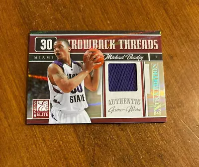 Michael Beasley 2008 Elite Throwback Threads Rookie Game Jersey TT8-11 Heat /500 • $2.99