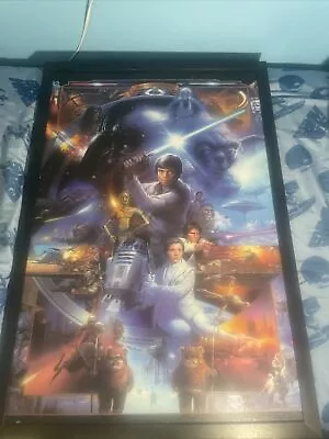 $100 • Buy Star Wars 30th Anniversary Lucas Films Tsuneo Sanda 1997 Textured Framed Print 