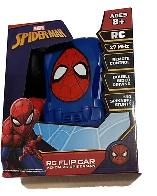 RC Flip Car Venom Vs Spiderman Frecuencia 27 MHz Niños Mayores De 8 Año. • $20