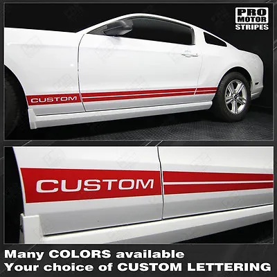 Ford Mustang Rocker Panel Side Stripes Decals 2015 2016 2017 Pro Motor • $33.60