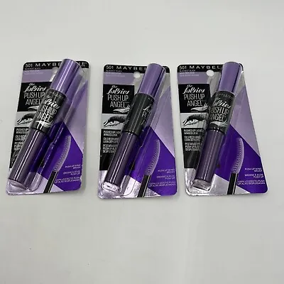 3 Pack Maybelline The Falsies Push Up Angel Washable Mascara 501 Blackest Black • $22.50