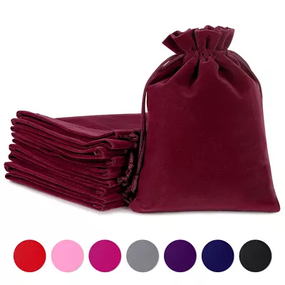 200Pc Velvet Bags Jewelry Wedding Party Favors Gift Drawstring Pouches Wholesale • $18.99