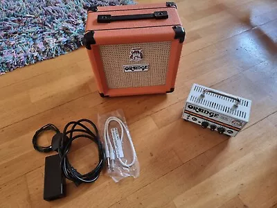 Orange Micro Terror 20 Watts Valve Amp Head & Speaker Cabinet PPC108 All Cables! • £130