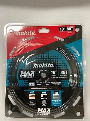 New Makita B-66977 Cordless Max-Efficiency Miter Saw Blade 10  X 80T • $58.99
