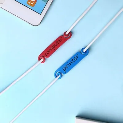 Cable Label Sticker Waterproof Networks PC Wire Cable Tie Marker Marking Signs • £3.72
