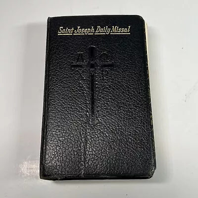 Saint Joseph Daily Missal 1956 Catholic Illustrated Prayer Book Vintage • $13.96