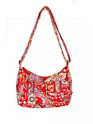 NWOT Vera Bradley Pink Yellow Raspberry Fizz Cargo Sling Crossbody Handbag • $31.97