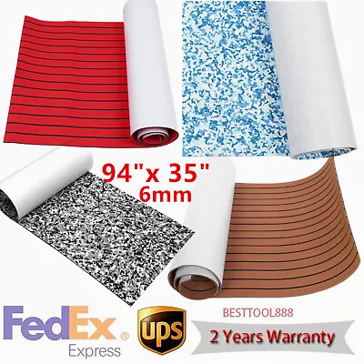 94 X 35  Marine Boat Flooring EVA Foam Yacht Teak Decking Sheet Carpet Pad Mat • $48.06