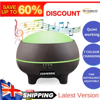 $53.46 • Buy EZONEDEAL Bluetooth Speaker Wood Grain Essential Oil Diffuser Ultrasonic Green
