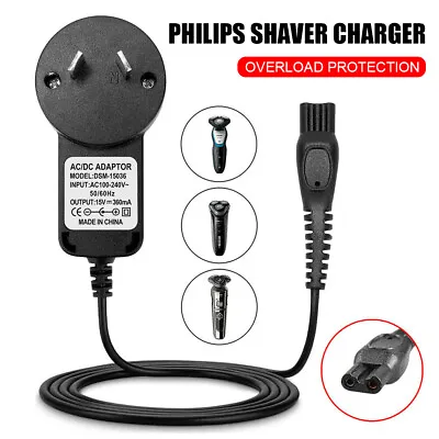 $13.95 • Buy Shaver Charger Adapter Power Charging Cord Cable For Philips HQ8505 HQ902 HQ850