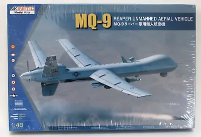 Kinetic 48067 MQ-9 Reaper Unmanned Drone W GBU-12 & AGM-144 Missile Kit 1:48 • $27.99