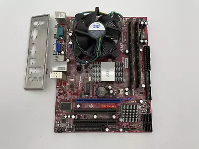 MSI G31TM-P21 MS-7529 VER: 1.6 Motherboard With Pentium 2.7Ghz CPU & 4GB RAM • $30.99