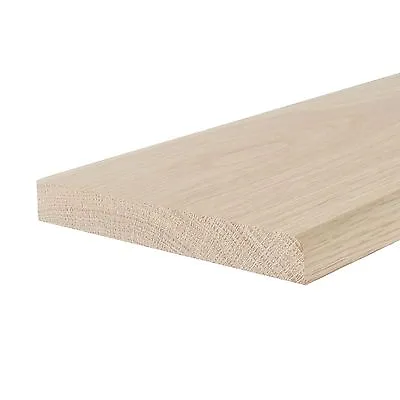 Solid White Oak Door Threshold 1-Round Edge 2.4m • £20.56