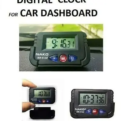 Car Dashboard Desk Alarm Clock And Digital Stopwatch With Flexible Stand UK • £4.50