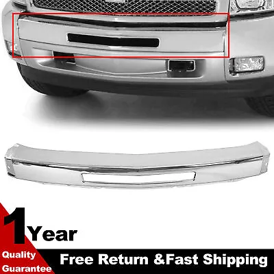 Chrome Front Bumper Face Bar For 07-13 Chevy Silverado 1500 W/  Air Intake Hole • $69.99