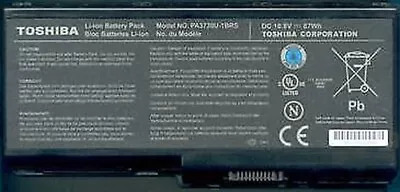 Original Battery Toshiba YNB602 Qosmio X500 X505 87Wh • £233.26