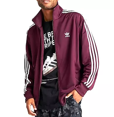 New Men's Adidas Originals Firebird Track Jacket ~size Large  #in4683 Maroon • $90