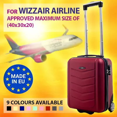 Hard Case Elegant Luxury FREE 10kg Holiday Overhead Locker Bag WIZZ AIR 40x30x20 • £41.99