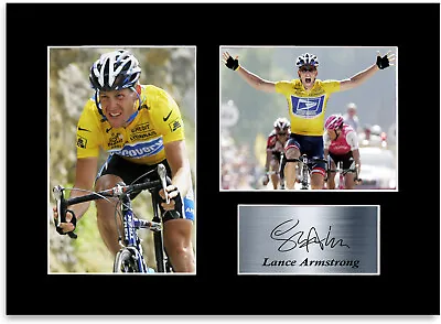 Lance Armstrong Road Racing Cyclist Signed Autograph Photo Display Poster A4 • £9.99