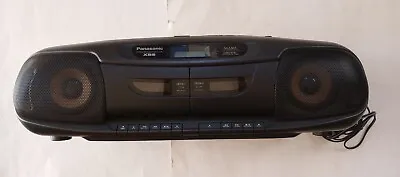 PANASONIC RX-DT401 Boombox AM FM Radio CD Dual Cassette Tested Vintage • $69.92